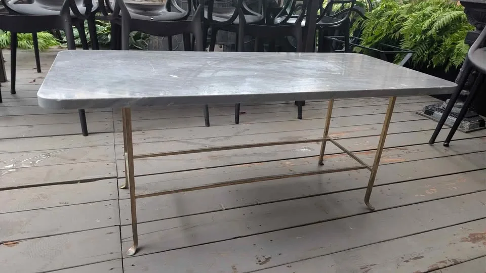 CB2 Rhys Marble Indoor/Outdoor Coffee Table image indicator(4)