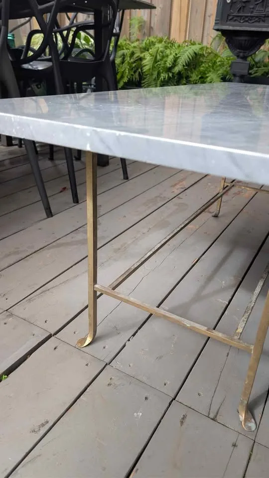 CB2 Rhys Marble Indoor/Outdoor Coffee Table image indicator(10)