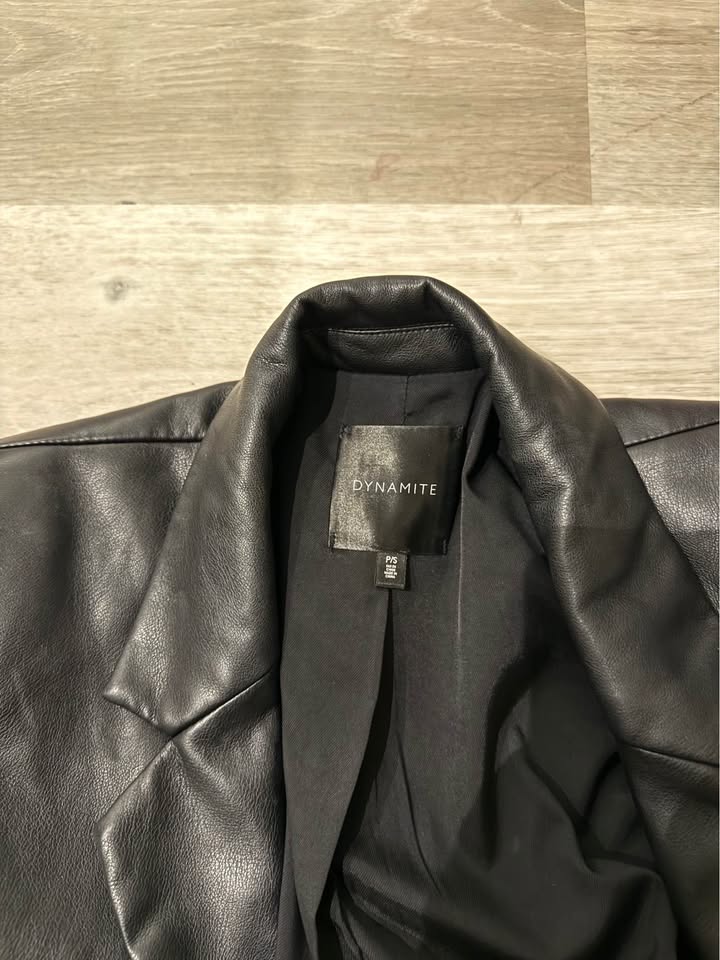 DYNAMITE Leather Blazer - photo 4