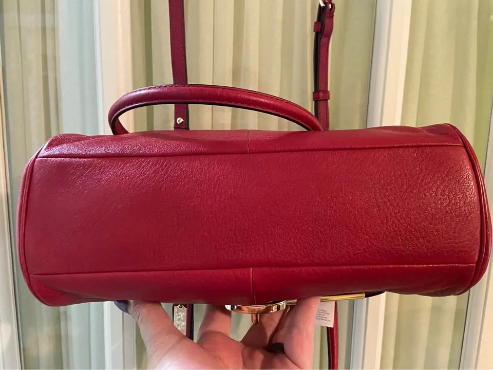 COACH Madison Madeline Leather East/West Satchel, NWT image indicator(7)