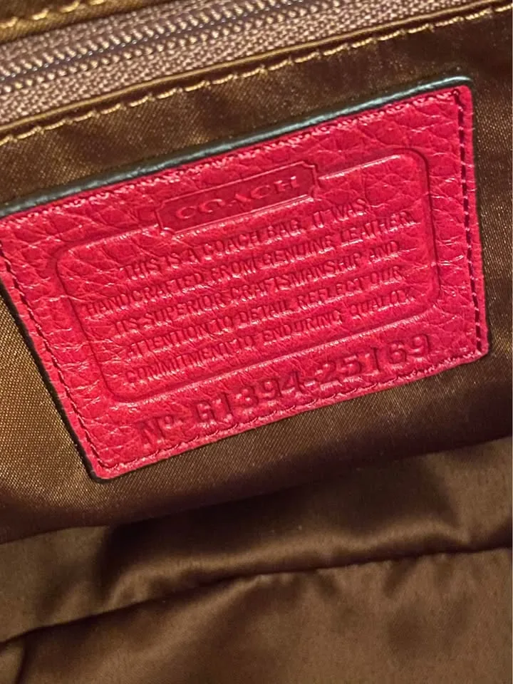 COACH Madison Madeline Leather East/West Satchel, NWT image indicator(10)