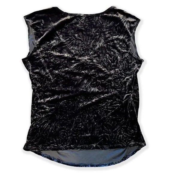 Vintage 90s Y2K Crushed Velvet Wrap Top image indicator(3)