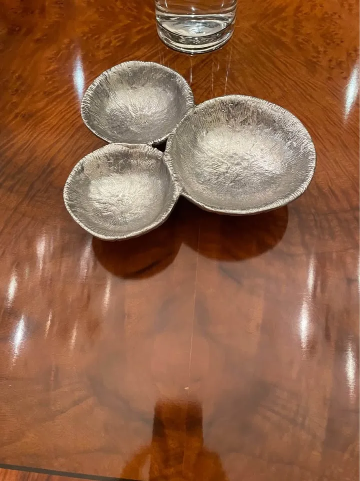 Michael Aram triple bowl ,”Molten collection “ image indicator(3)