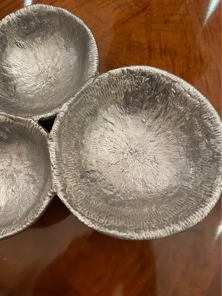 Michael Aram triple bowl ,”Molten collection “ image indicator(4)