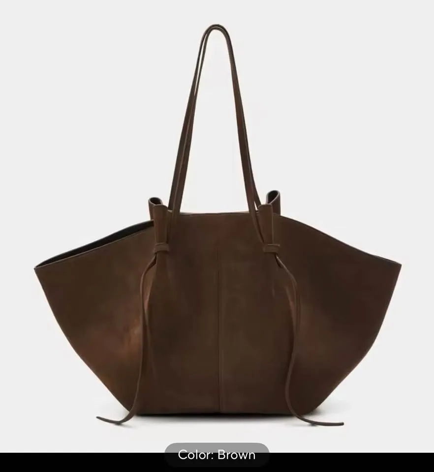Women's Suede Leather Wing Tote Bag image indicator(3)