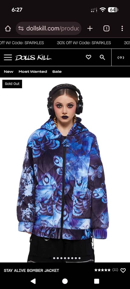 Corpse bride X dolls kill winter jacket - photo 3
