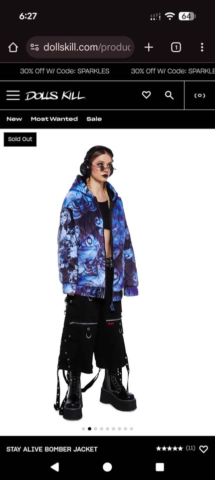 Corpse bride X dolls kill winter jacket - photo 4