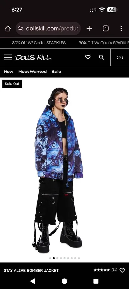 Corpse bride X dolls kill winter jacket image indicator(4)