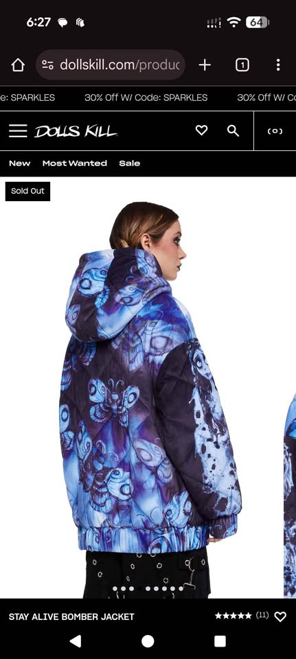 Corpse bride X dolls kill winter jacket - photo 5