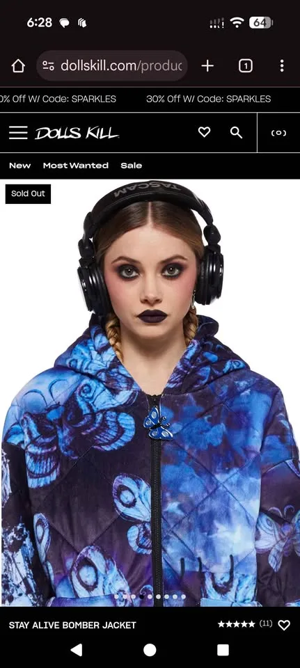 Corpse bride X dolls kill winter jacket image indicator(6)