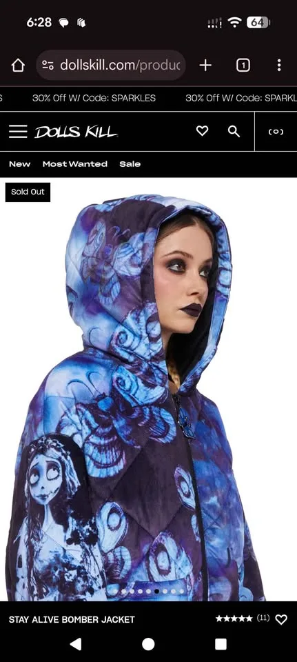 Corpse bride X dolls kill winter jacket image indicator(7)