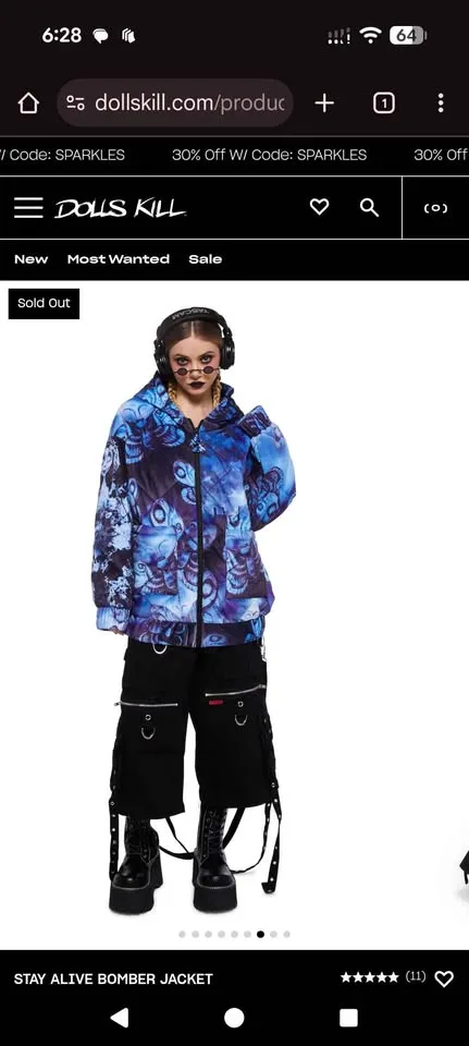 Corpse bride X dolls kill winter jacket image indicator(8)