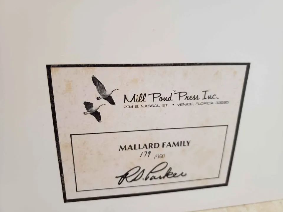 🦆Signed limited edition Ron Parker print "Mallard Family"🦆 image indicator(4)