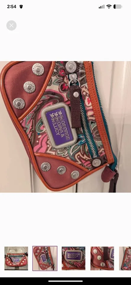 George Gina & Lucy Wristlet Bag – Retro Print image indicator(2)