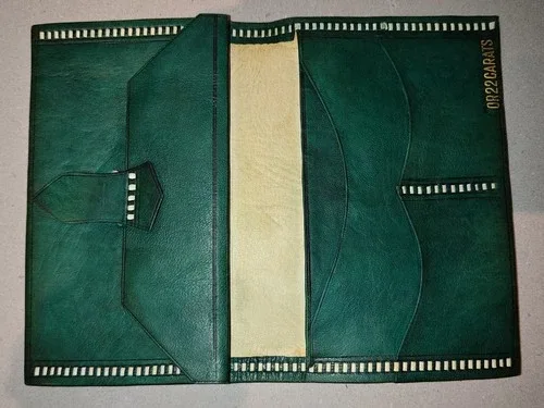 Vintage Leather Hand-Tooled Document Holder image indicator(3)