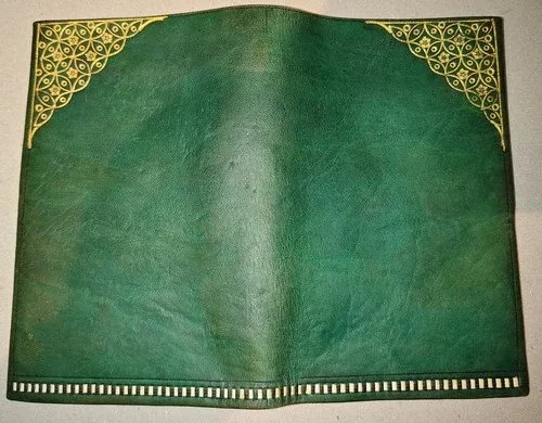 Vintage Leather Hand-Tooled Document Holder image indicator(4)