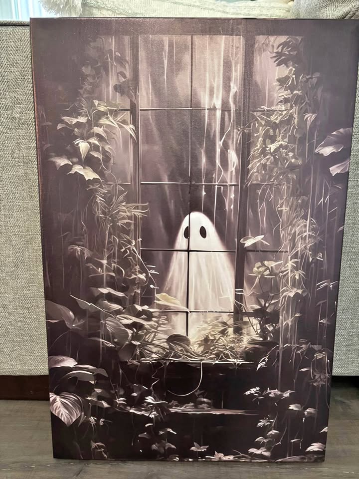 Greenhouse Ghost Canvas Wall Art-Ready To Hang Art Work