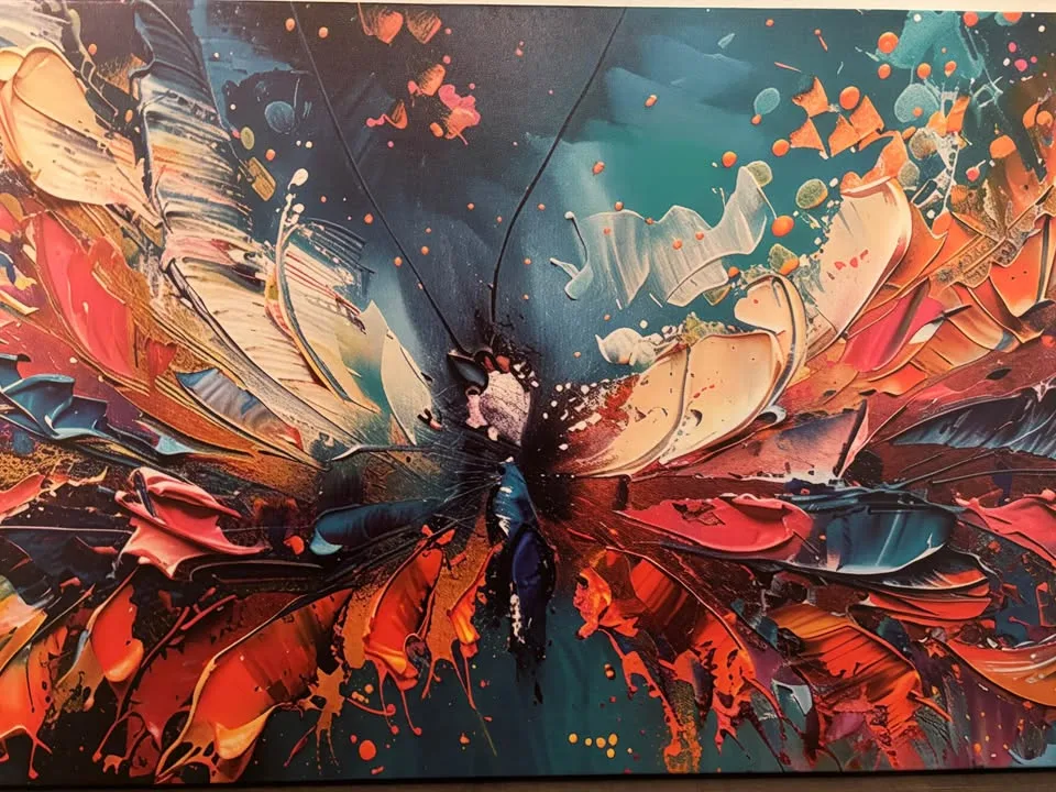 Abstract Butterfly Canvas-Ready To Hang Wall Art image indicator(2)