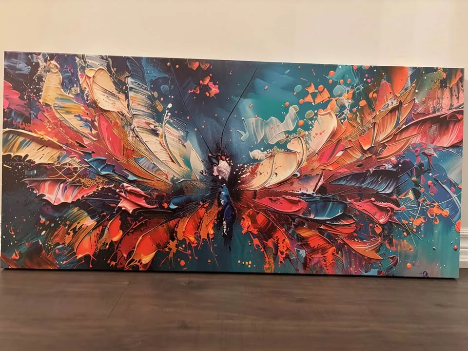 Abstract Butterfly Canvas-Ready To Hang Wall Art image indicator(5)