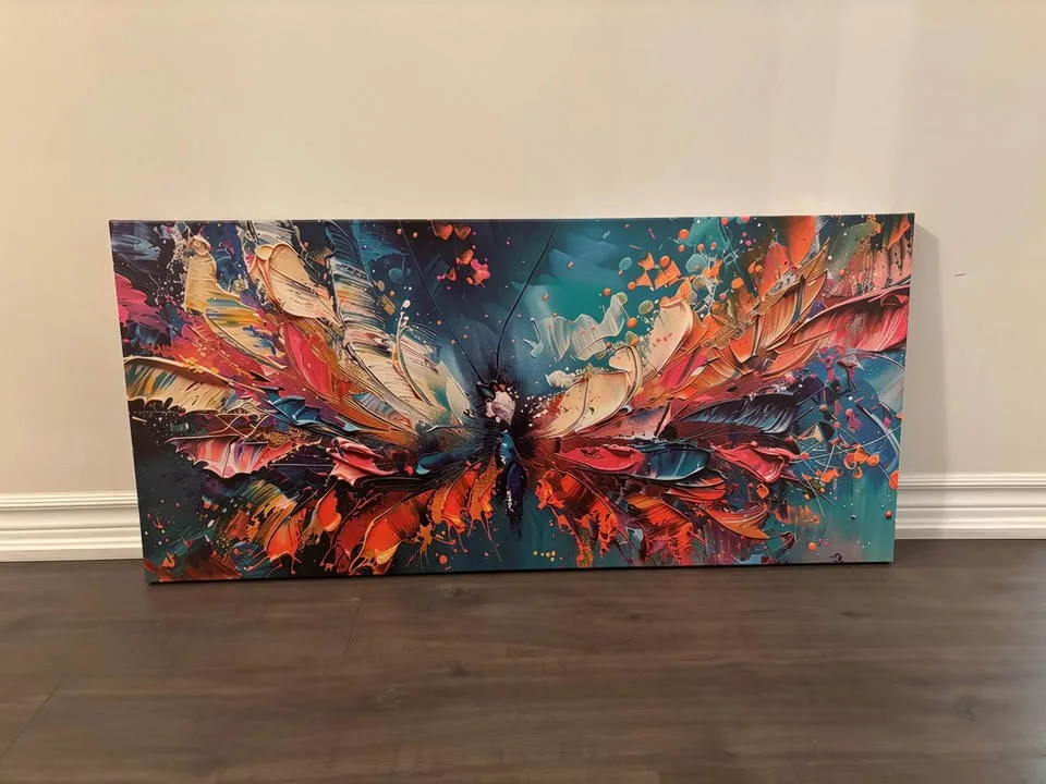 Abstract Butterfly Canvas-Ready To Hang Wall Art image indicator(6)