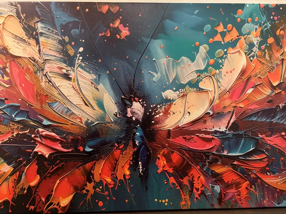 Abstract Butterfly Canvas-Ready To Hang Wall Art image indicator(7)