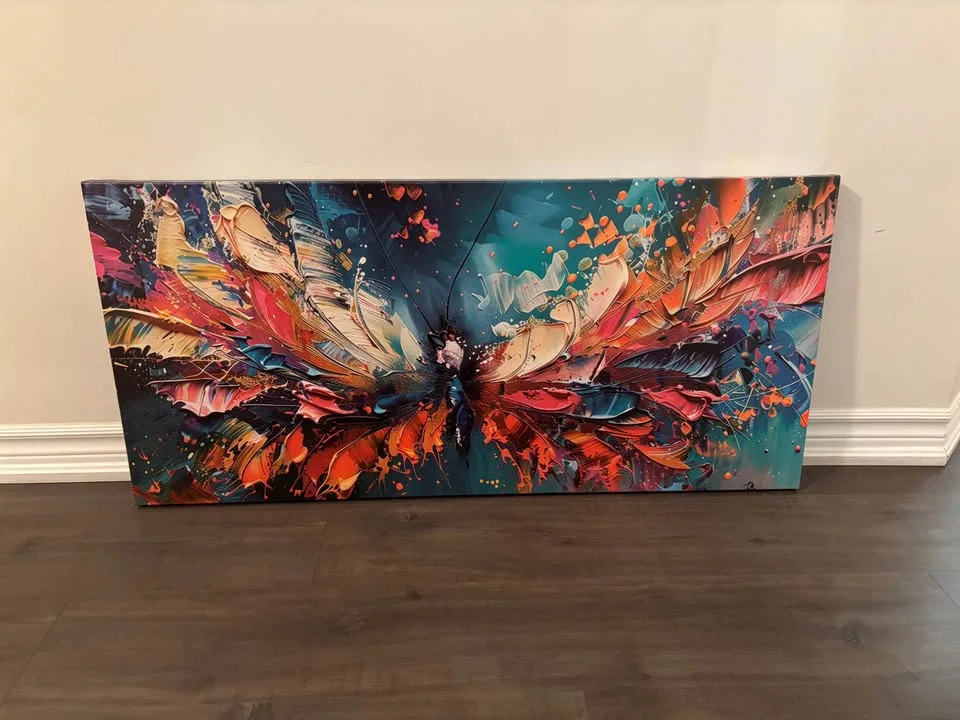 Abstract Butterfly Canvas-Ready To Hang Wall Art image indicator(8)