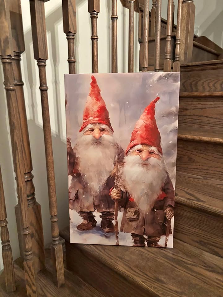 Gnomes Canvas-Ready To Hang Wall Art