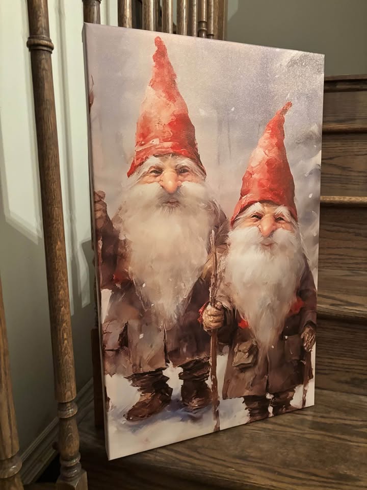 Gnomes Canvas-Ready To Hang Wall Art - photo 4