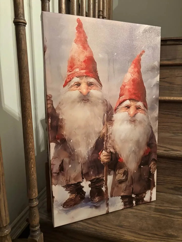 Gnomes Canvas-Ready To Hang Wall Art image indicator(4)