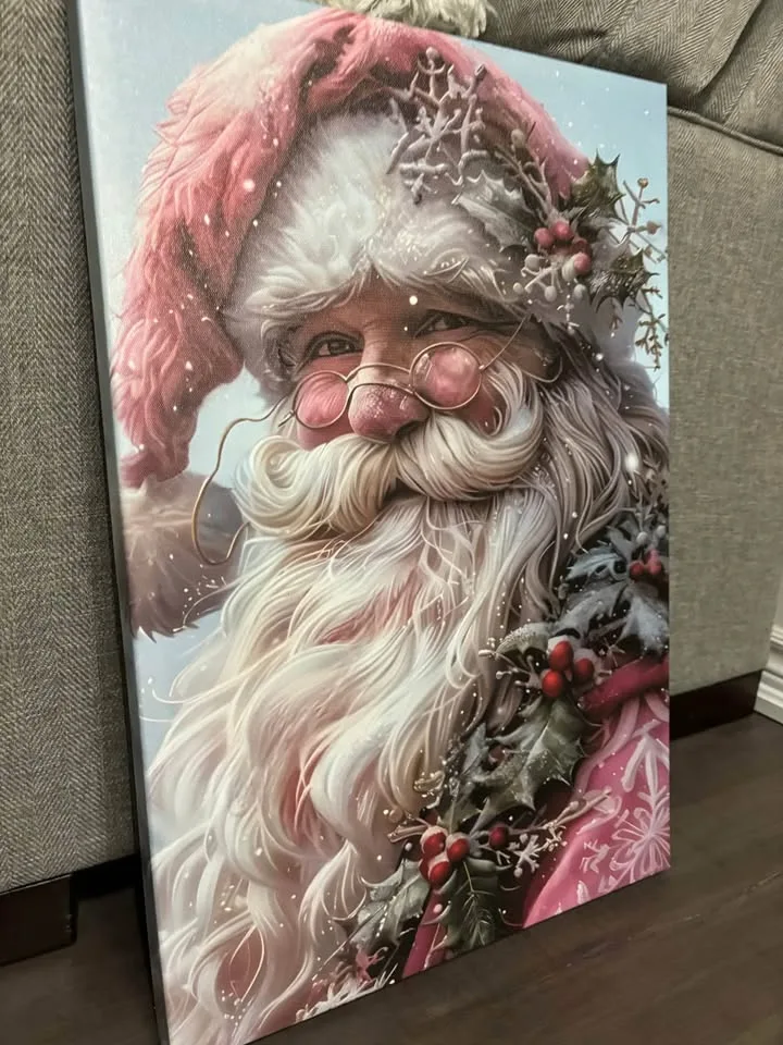 Beautiful Santa Canvas-Ready To Hang Wall Art image indicator(2)