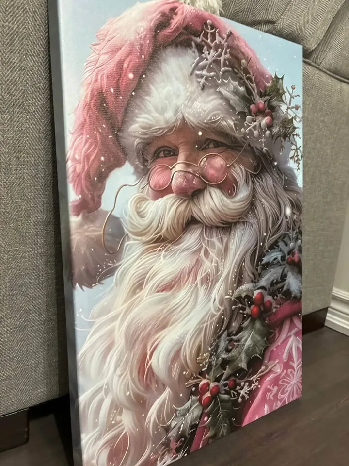 Beautiful Santa Canvas-Ready To Hang Wall Art image indicator(4)