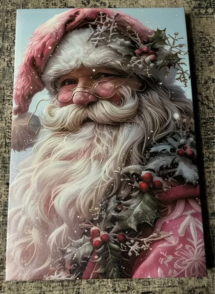 Beautiful Santa Canvas-Ready To Hang Wall Art image indicator(6)