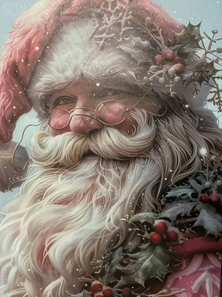 Beautiful Santa Canvas-Ready To Hang Wall Art image indicator(7)