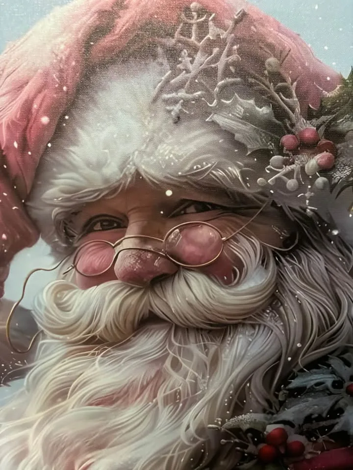 Beautiful Santa Canvas-Ready To Hang Wall Art image indicator(9)