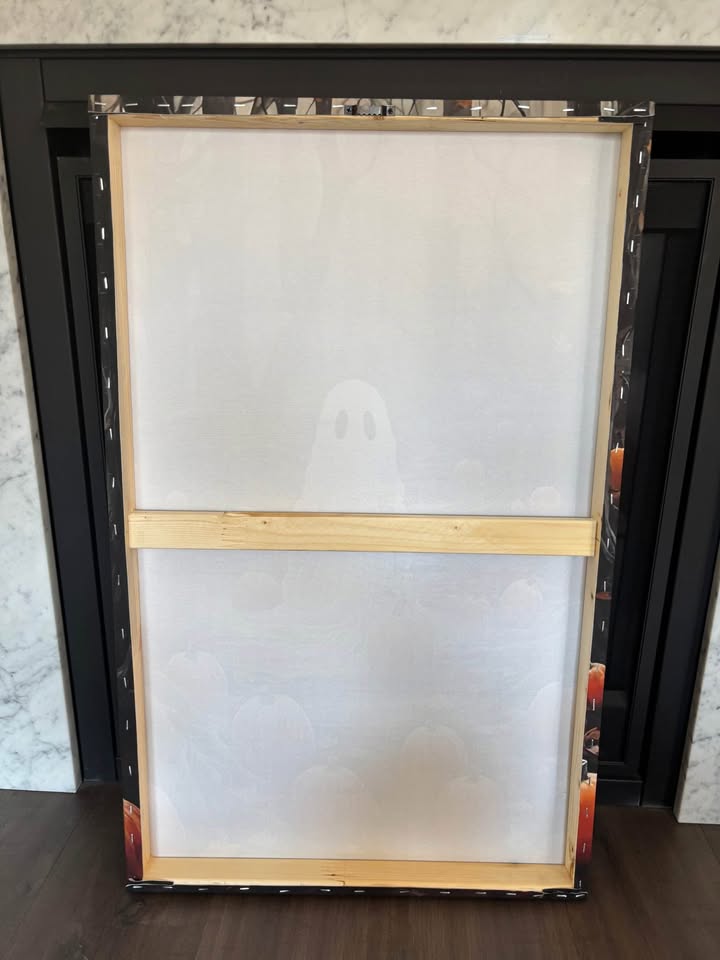 Large Pumpkin Patch Ghost Canvas-Ready To Hang - photo 3