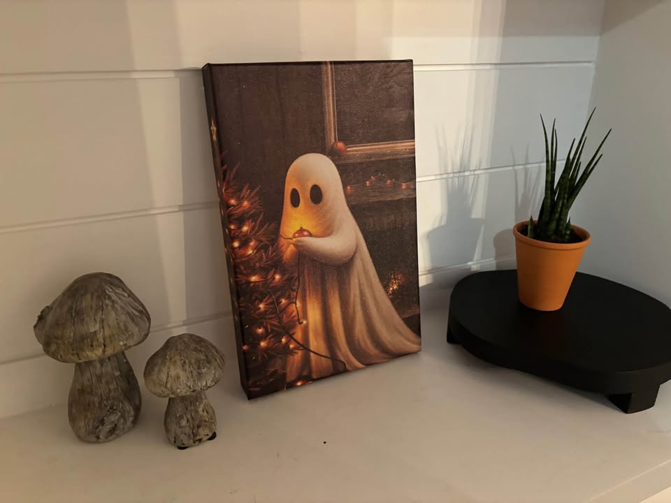 Christmas Tree Ghost Canvas Wall Art - photo 2