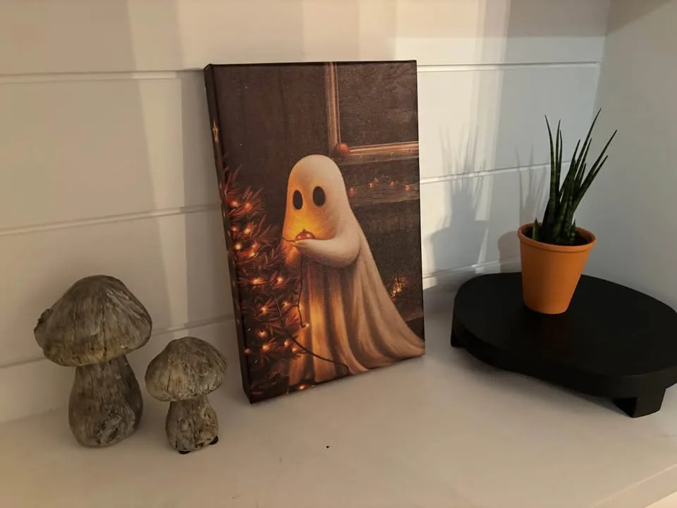 Christmas Tree Ghost Canvas Wall Art image indicator(2)