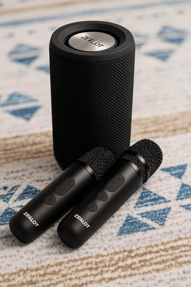 Speaker with set of 2 mic - wireless
