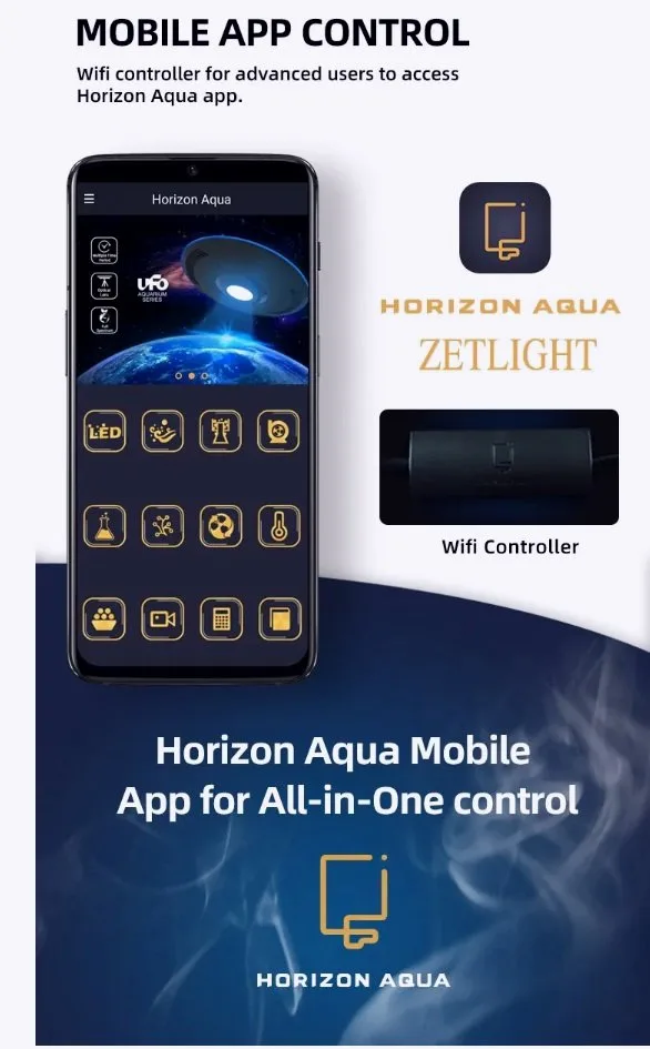 Zetlight O2 Freshwater Planted LED WIFI & mounting kit image indicator(9)