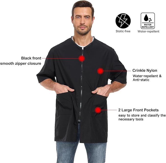 New~Lightweight Smock For Stylists,Barbers,Groomers,Nylon,WR(XL) - photo 2