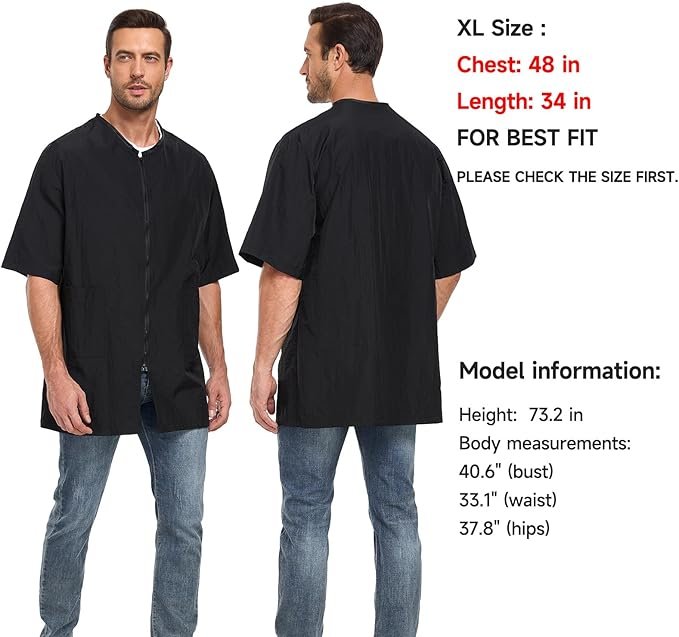 New~Lightweight Smock For Stylists,Barbers,Groomers,Nylon,WR(XL) - photo 3
