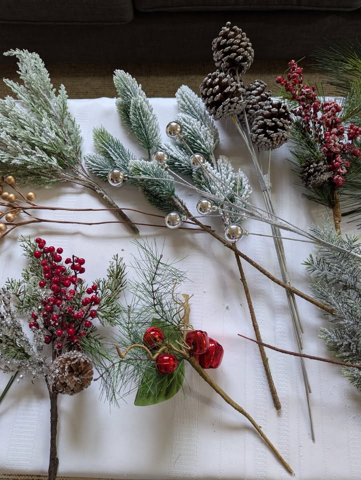 Faux Spruce, Pine Cones & Seasonal Stems - photo 3