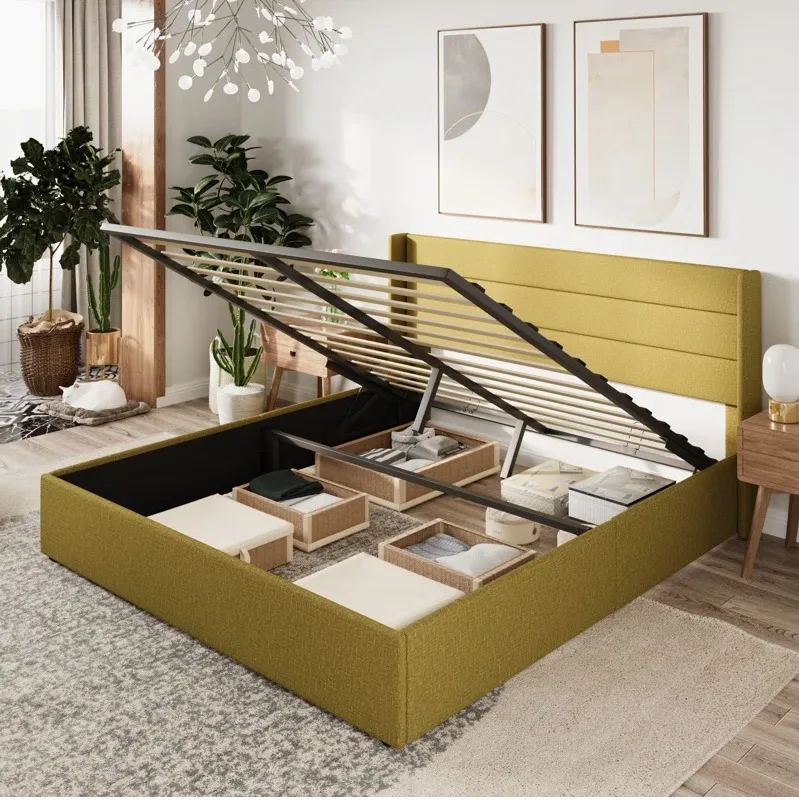 King Size Bed Frame with Storage image indicator(2)