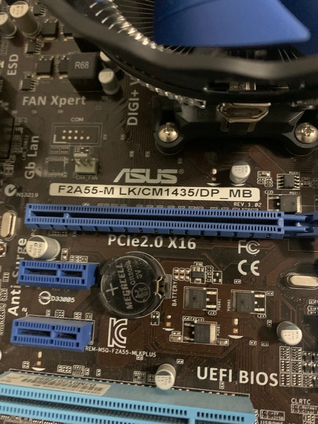 ASUS motherboard AMD Athlon CPU + 8gigs of ram - photo 2