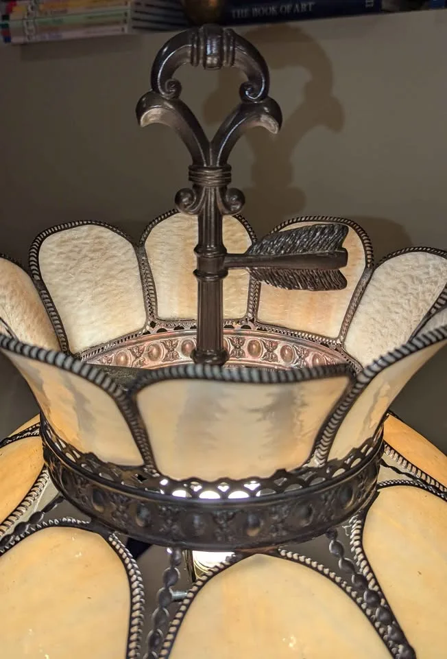 ✨Vintage Tiffany style Floral Statement Lamp image indicator(4)