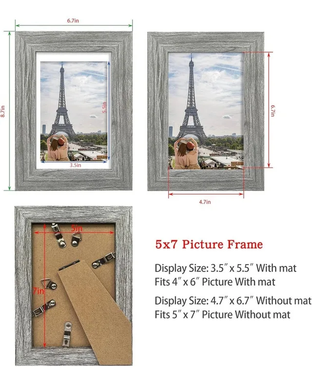 NEW - 5x7 (12.7x17.8 cm), Set of 2 Picture Frames image indicator(2)