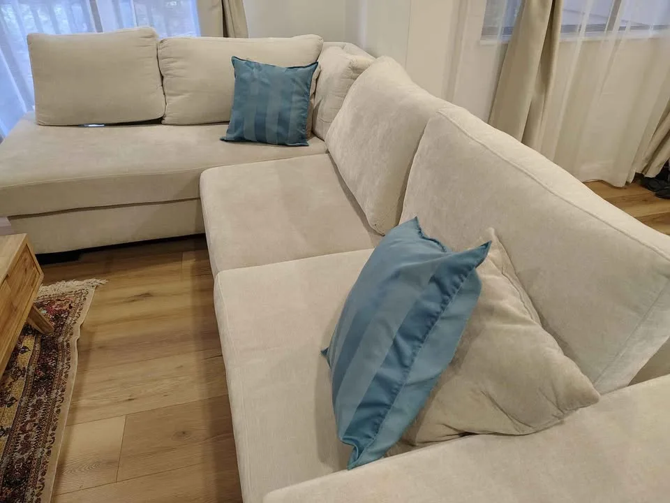 Moving Sale: Gorgeous cream sectional image indicator(2)