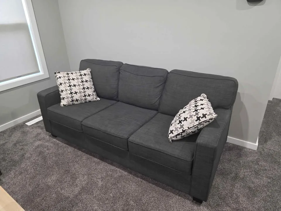 Sawyer Charcoal Grey Sofa + Loveseat Set – Excellent Condition image indicator(2)