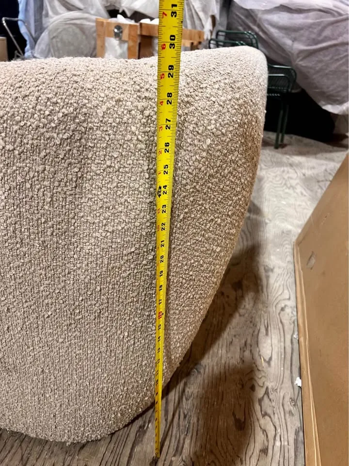 Brand New MOES HOME COLLECTION Beige Boucle Sofa image indicator(6)