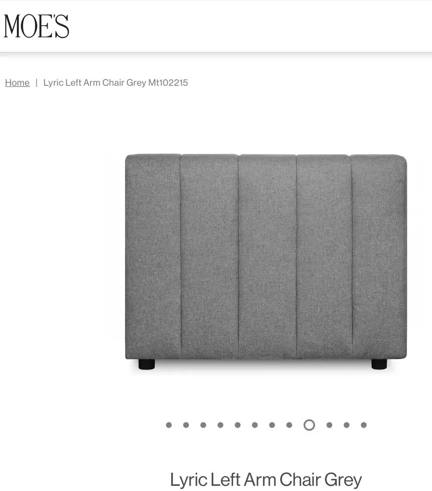 BRAND NEW MOE’S HOME COLLECTION ARM CHAIR AND OTTOMAN image indicator(3)